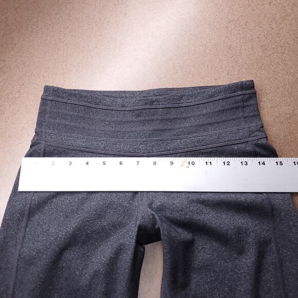 Prana Yoga Pants Women S Charcoal Gray Heather Wide Leg Flare Athleisure Casual - Picture 9 of 12